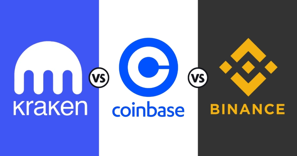 Binance
Coinbase
Kraken
WazirX